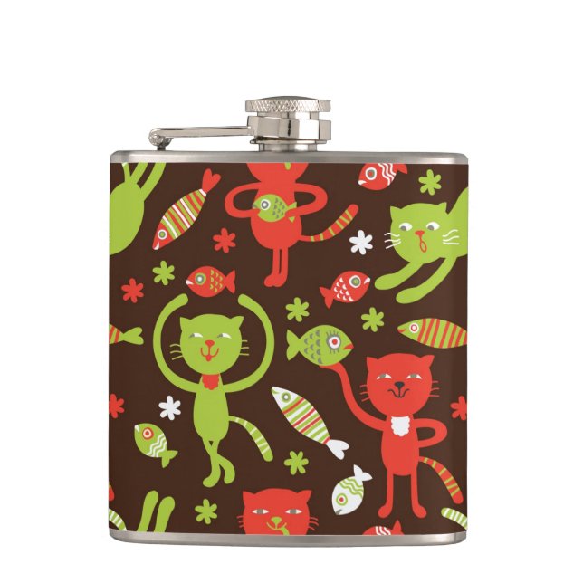 pattern hip flask (Front)