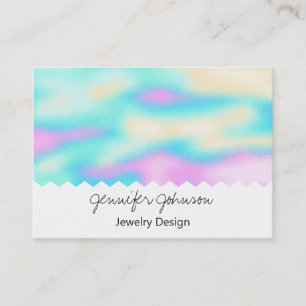 Pattern Holographic Jewellery Design Business Card