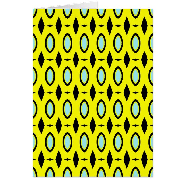 Pattern in Yellow, Blue and Black (Front)
