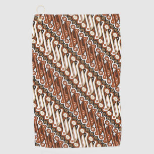 Pattern Indonesian batik Golf Towel