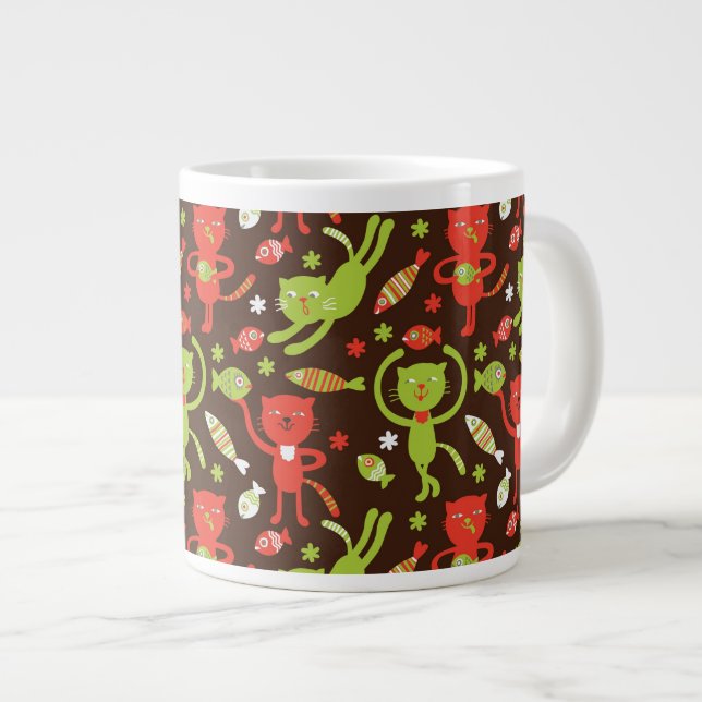 pattern large coffee mug (Front Right)