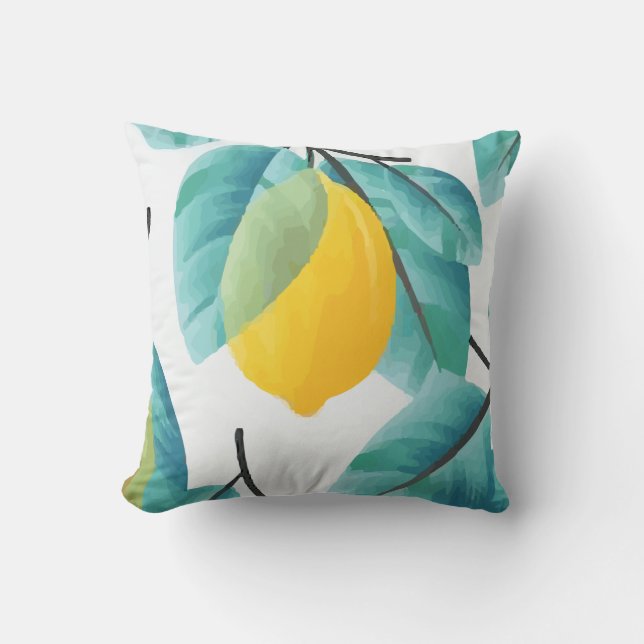 Pattern Lemon Fruit Cushion (Front)