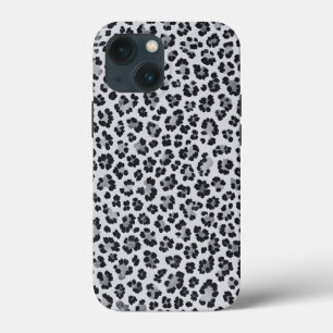 Pattern Leopard Print Gray iPhone 13 Mini Case