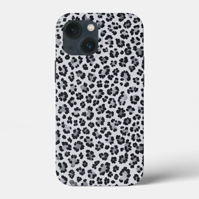 Pattern Leopard Print Gray Case-Mate iPhone Case (Back)
