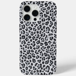 Pattern Leopard Print Gray iPhone 15 Pro Max Case