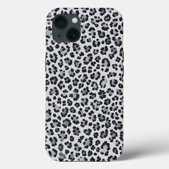 Pattern Leopard Print Gray Case-Mate iPhone Case (Back)