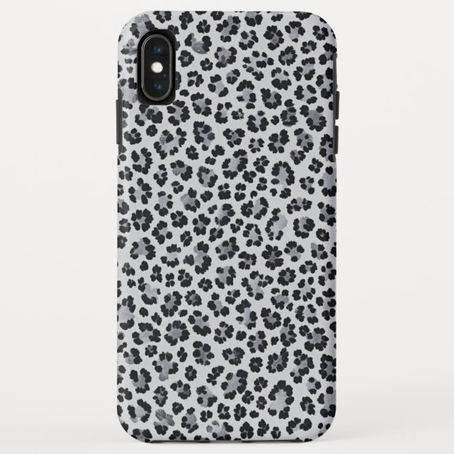Pattern Leopard Print Gray Case-Mate iPhone Case (Back)