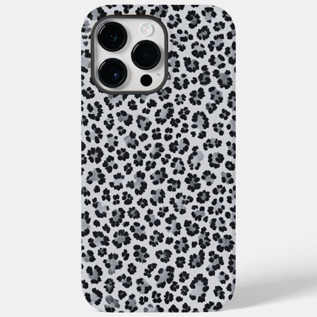 Pattern Leopard Print Gray Case-Mate iPhone Case (Back)