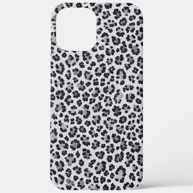 Pattern Leopard Print Gray Case-Mate iPhone Case (Back)