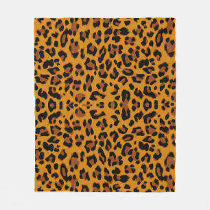 Pattern leopard skin background fleece blanket