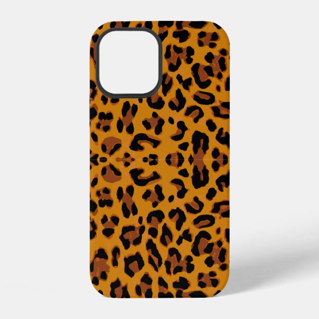 Pattern leopard skin background iPhone case (Back)