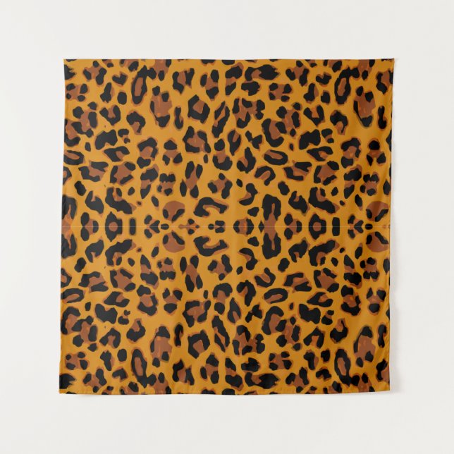Pattern leopard skin background tapestry (Front)