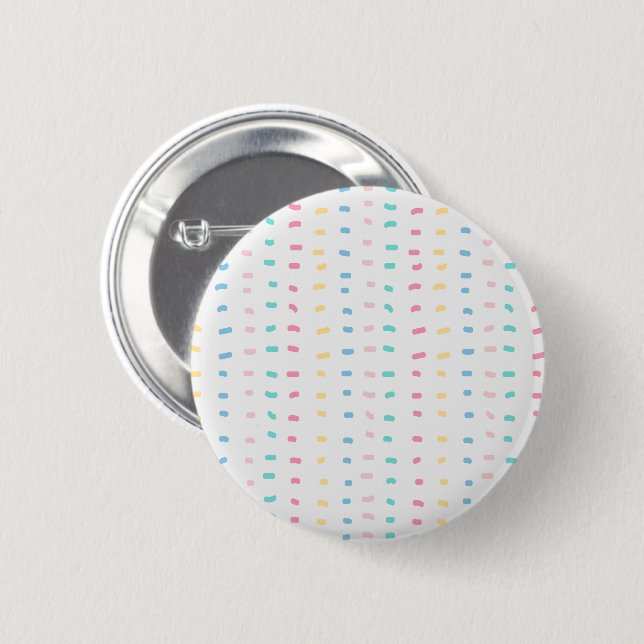 Pattern lines 6 cm round badge (Front & Back)