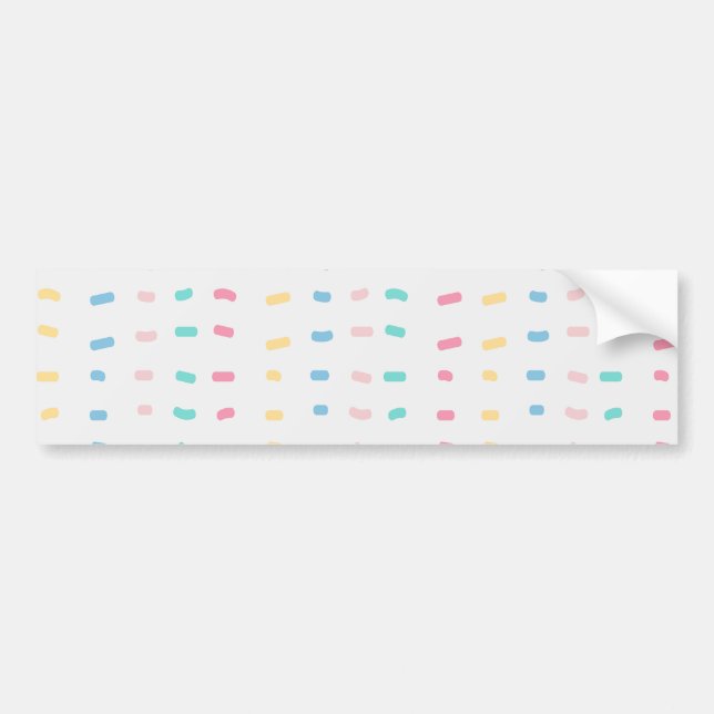 Pattern lines bumper sticker (Front)