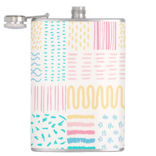 Pattern lines hip flask