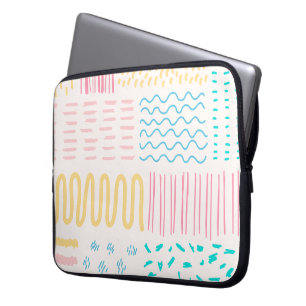Pattern lines laptop sleeve