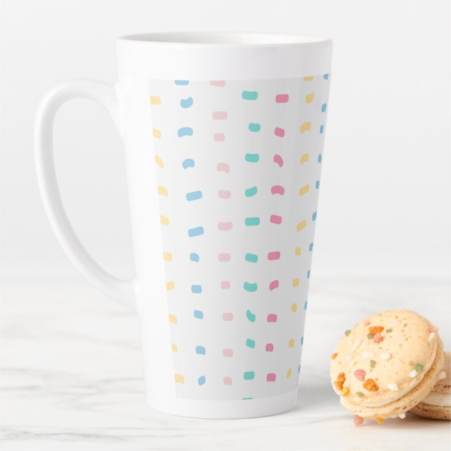 Pattern lines latte mug (In Situ)