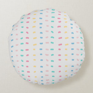 Pattern lines round cushion