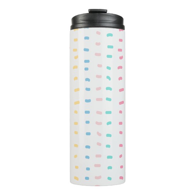 Pattern lines thermal tumbler (Front)
