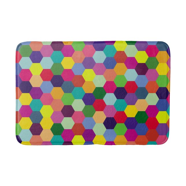 Pattern Modern Colourful- Fashion spring hipster   Bath Mat (Front)