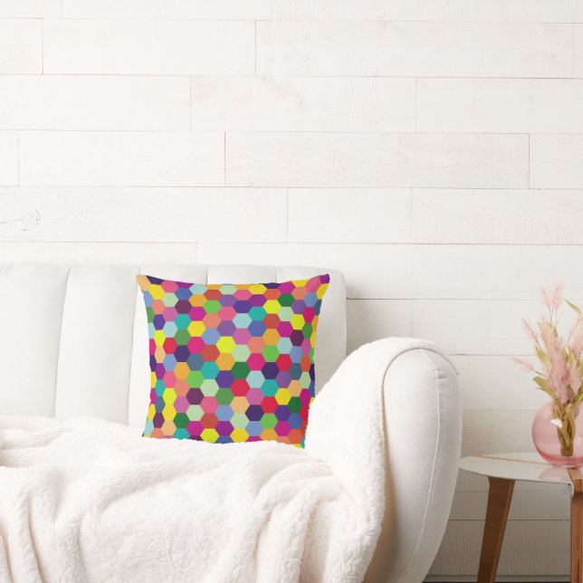 Pattern Modern Colourful- Fashion spring hipster   Cushion (Couch)