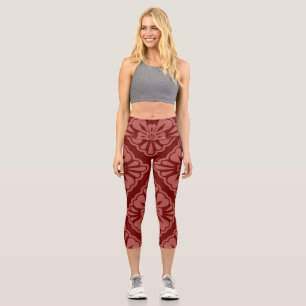 Pattern Modern Stylish Geometric Trendy   Capri Leggings