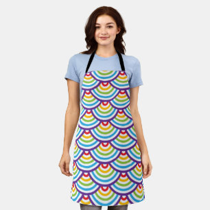 Pattern Modern Stylish Geometric Vintage    Apron