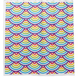 Pattern Modern Stylish Geometric Vintage Shower Curtain