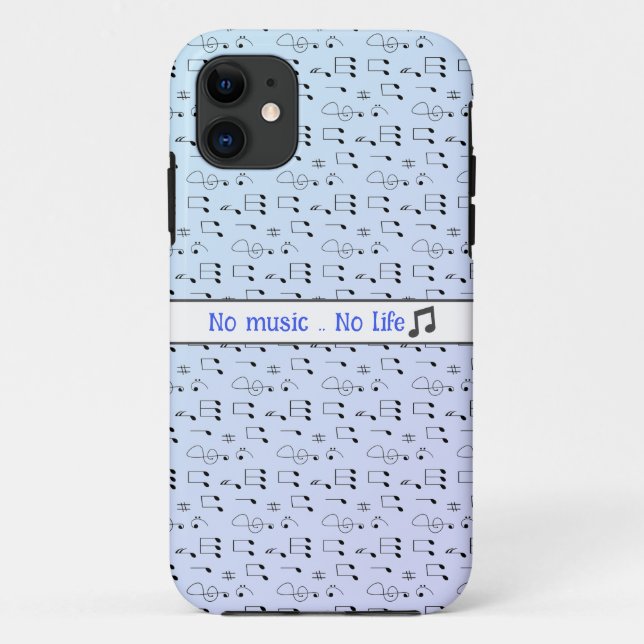 Pattern note music iPhone Case (Back)