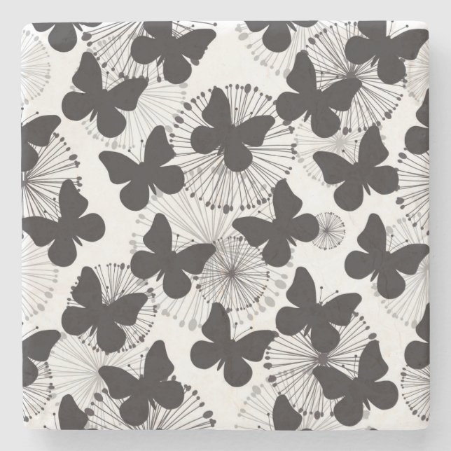 pattern of a butterfly stone coaster (Front)