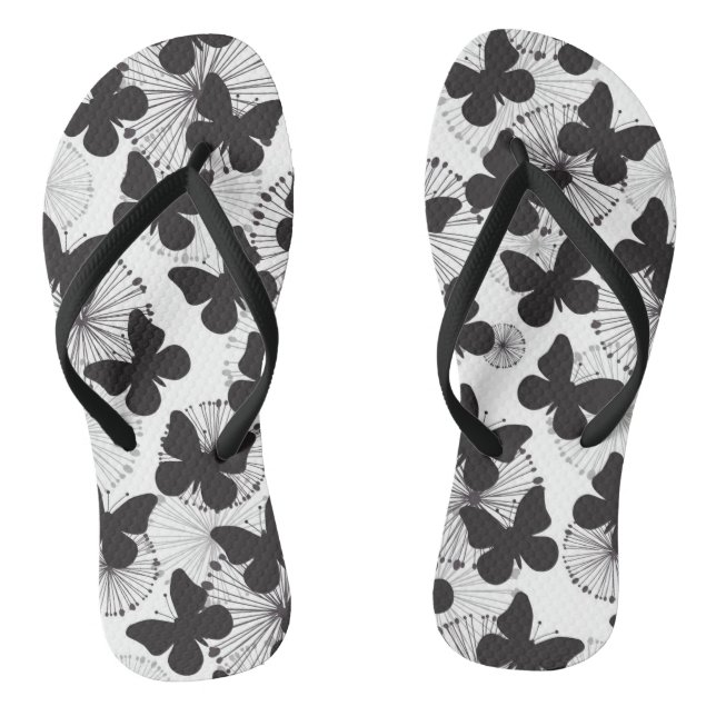 pattern of a butterfly thongs (Footbed)