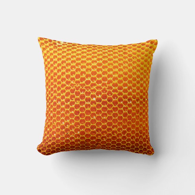 Pattern of a section of wax honeycomb from a bee h cushion (Front)