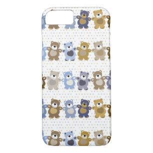 pattern of a toy teddy bear iPhone 8/7 case