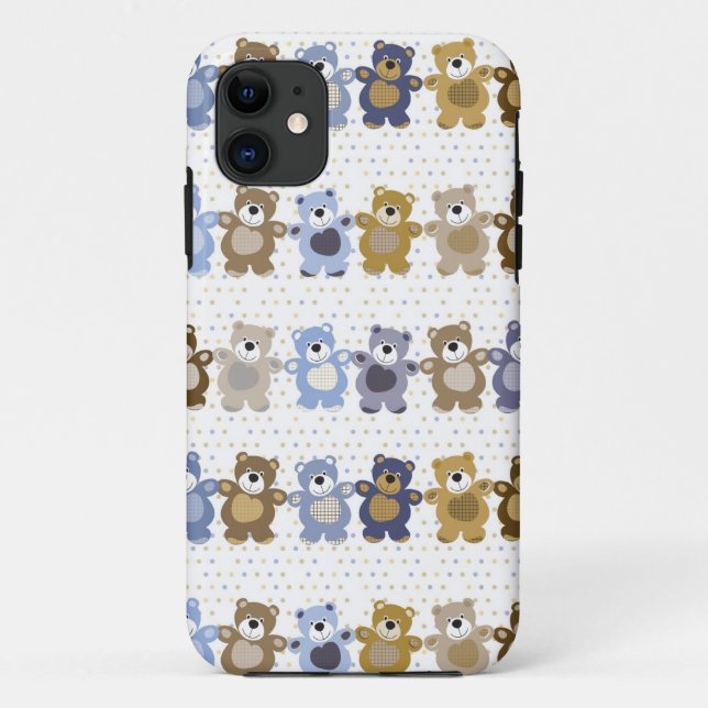 pattern of a toy teddy bear Case-Mate iPhone case (Back)