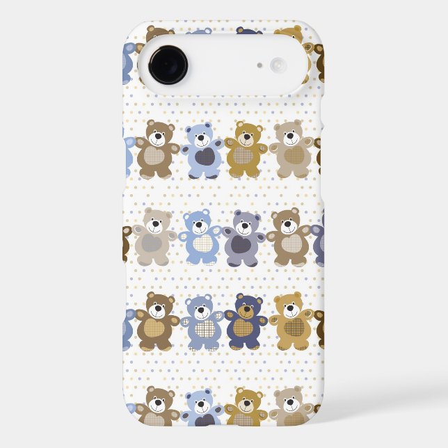 pattern of a toy teddy bear Case-Mate iPhone case (Back)