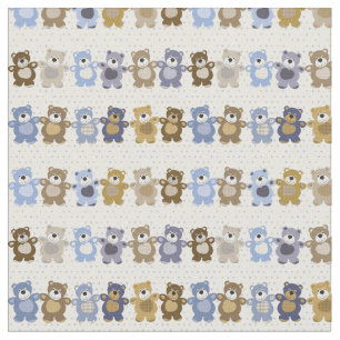 pattern of a toy teddy bear fabric