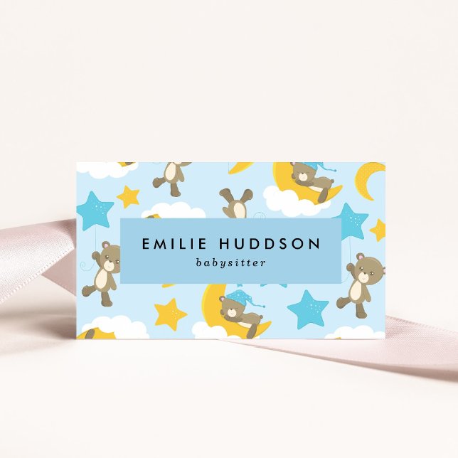 Pattern Of Bears, Babysitter, Day Care, Child Care Business Card (Creator Uploaded)