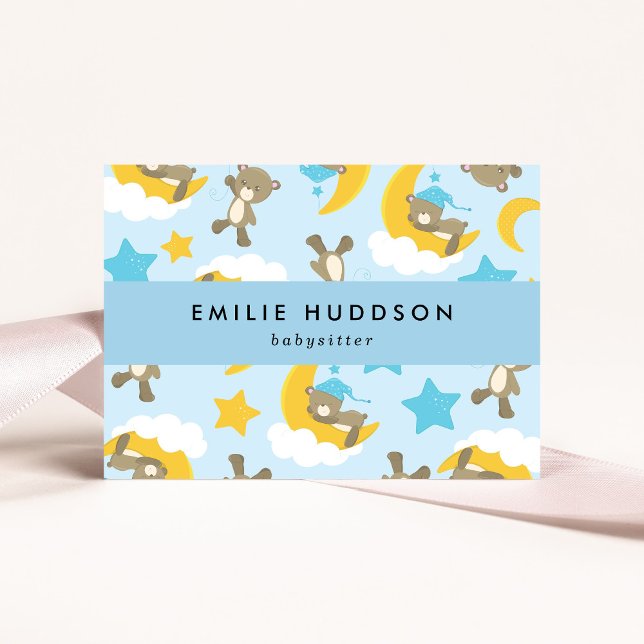 Pattern Of Bears, Babysitter, Day Care, Child Care Business Card (Creator Uploaded)