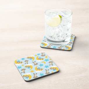 Pattern Of Bears, Cute Bears, Teddy Bears, Stars Coaster