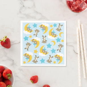Pattern Of Bears, Cute Bears, Teddy Bears, Stars Napkin