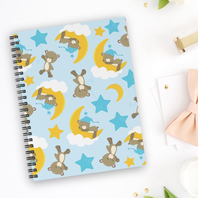Pattern Of Bears, Cute Bears, Teddy Bears, Stars Notebook (Creator Uploaded)