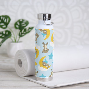 Pattern Of Bears, Cute Bears, Teddy Bears, Stars Water Bottle