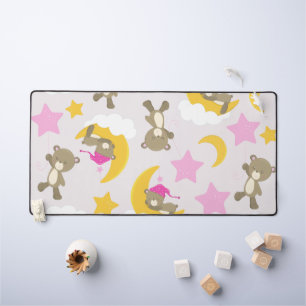 Pattern Of Bears, Teddy Bears, Cute Bears, Stars Desk Mat