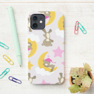 Pattern Of Bears, Teddy Bears, Cute Bears, Stars iPhone 12 Case