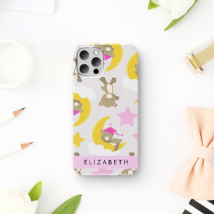 Pattern Of Bears, Teddy Bears, Stars, Your Name iPhone 12 Pro Case