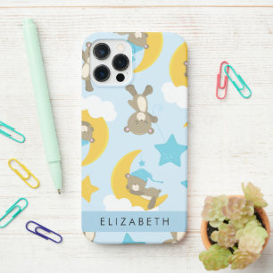 Pattern Of Bears, Teddy Bears, Stars, Your Name iPhone 12 Pro Case