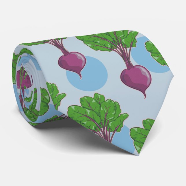 Pattern of beets Beetroot plants Tie (Rolled)