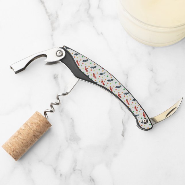 Pattern Of Berries, Redberry, Blueberry, Fruit Corkscrew (Front)