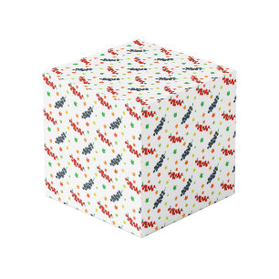 Pattern Of Berries, Redberry, Blueberry, Fruit Cube