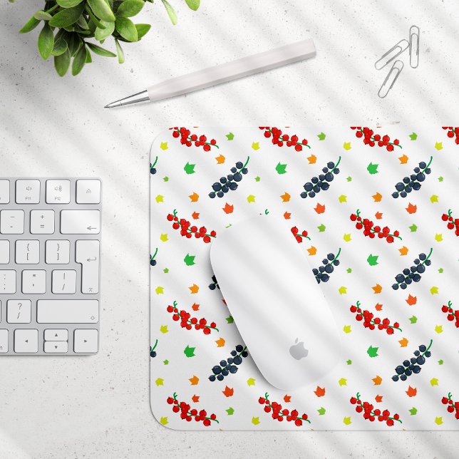 Pattern Of Berries, Redberry, Blueberry, Fruit Mouse Pad (Creator Uploaded)